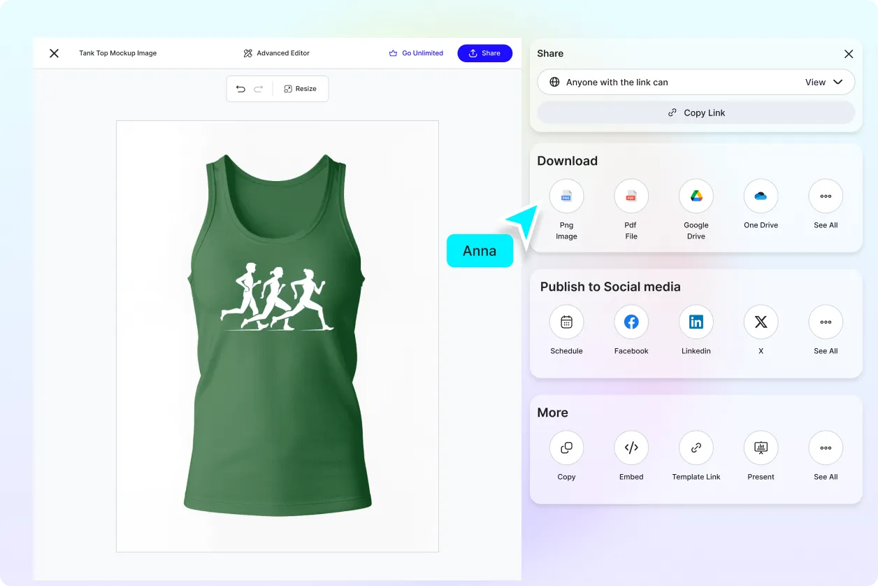 Free AI Tank Top Mockup Image Generator, Free AI Tank Top Mockup Maker Online
